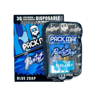Blue Zoap Packman x Party Boyz 3g Disposable